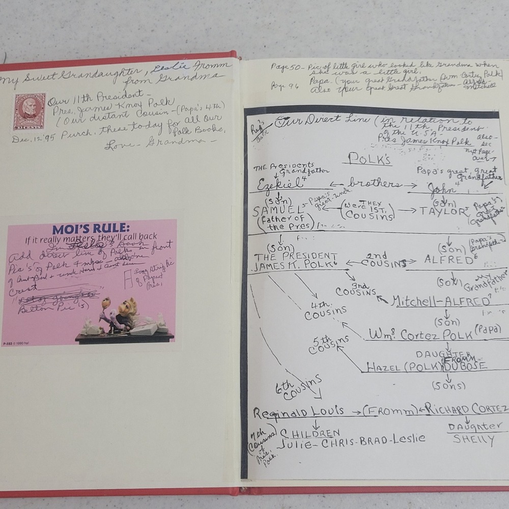 The Polks of North Carolina and Tennessee Genealogy Book Mrs Frank J Angellotti - Picture 4 of 8